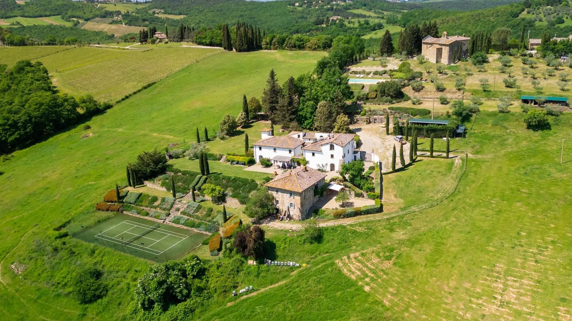 Villa Rignana Chianti Estate, Pool, Tennis,Cook Greve in Chianti